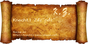 Knechtl Zénó névjegykártya
